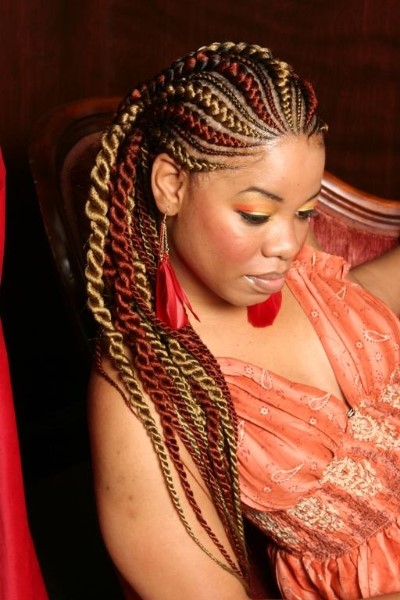 Modele de coiffure natte africaine