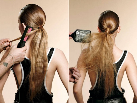 Coiffure cheveux long simple