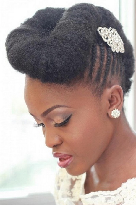Coiffure mariage afro