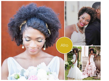 Coiffure mariage afro