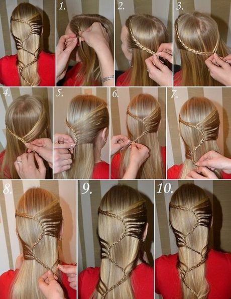 Tuto coiffure cheveux long simple