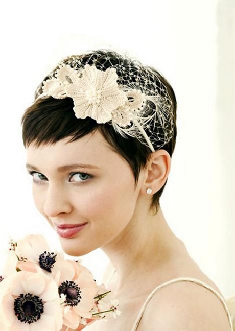 Headband mariage cheveux courts
