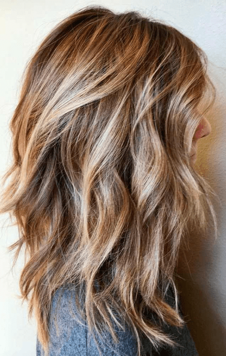 Coiffure wavy cheveux long