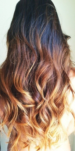 Tie and dye blond carré